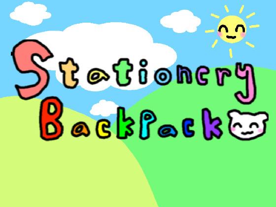 Stationery backpacks!🎒🎀💙💜 1