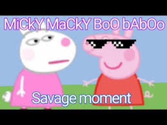 Peppa Pig Miki Maki Boo Ba Boo Song HILARIOUS  by stephan
