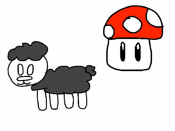 Sheep and Mushroom