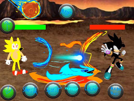 Super Sonic vs Dark Silver