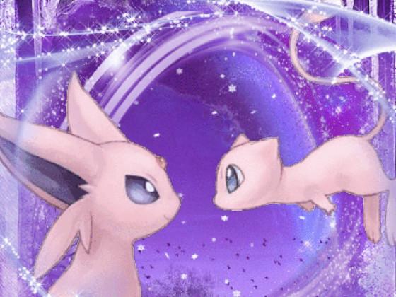 espeon og mew are frinds