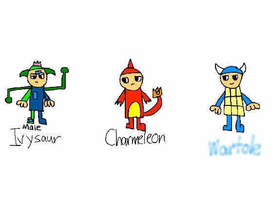 Starters As human pokemon