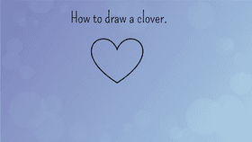 How to draw a clover.