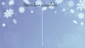 How to draw a snowflake.