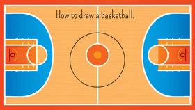 How to draw a basketball.