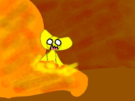 add ur OC running from lava:)