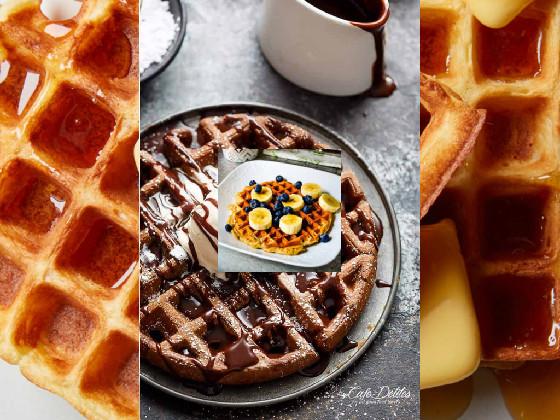 photos of waffles