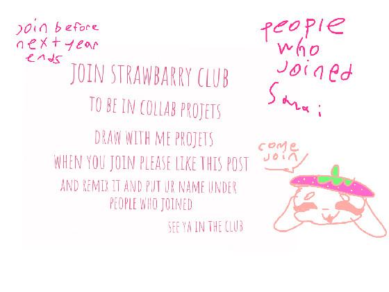 join the strawberry club🍓🍓🍓 1