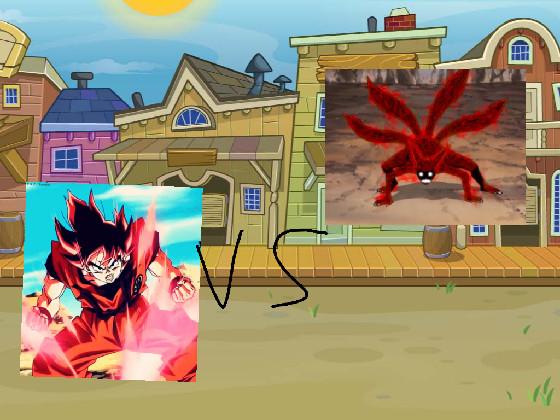 goku vs naruto four tails 1