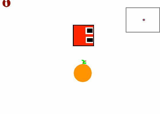 snake and orange