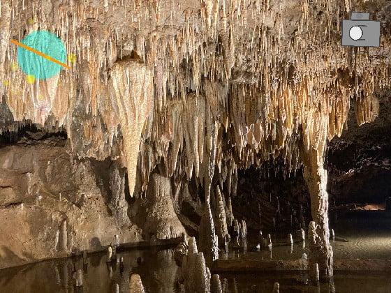 Real dripstone cave