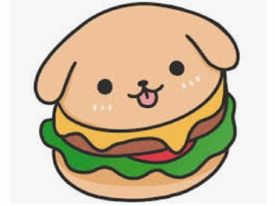 cute hamburger dog
