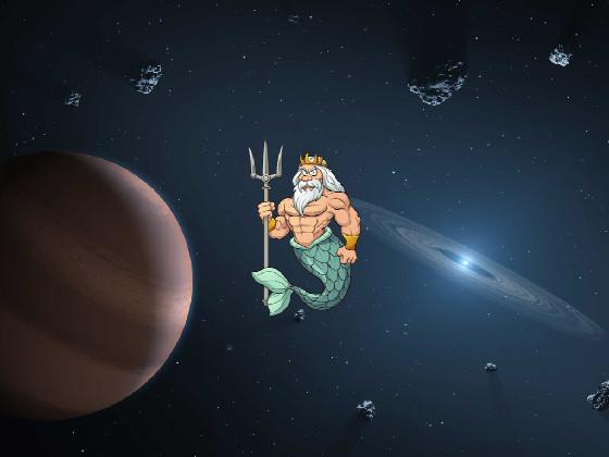 merman is in space