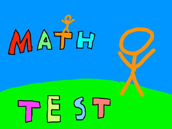 Math Test (Customizable) 1