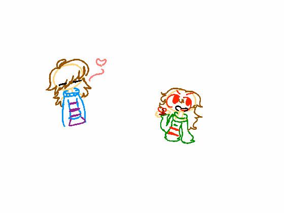 Frisk and Chara. (NOT CHARISK)