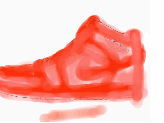 drawing of air jordans 1