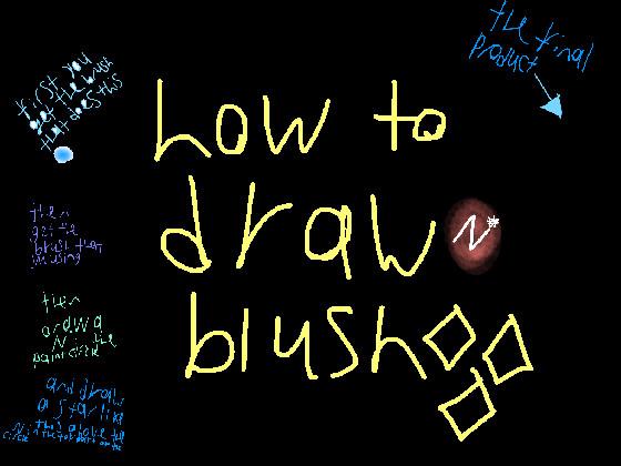 how to draw blush 1