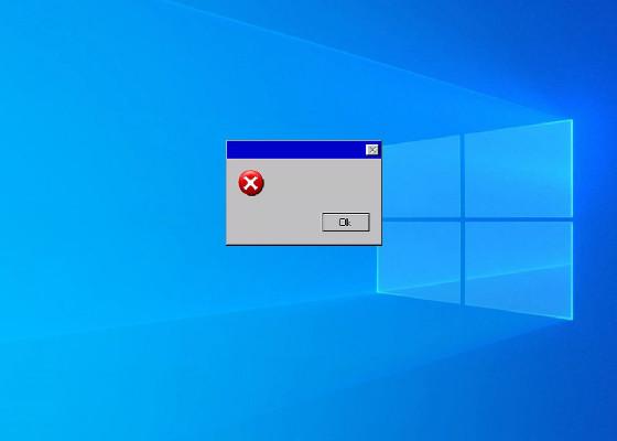 Windows error 1