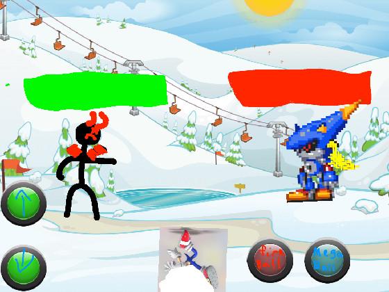 stickman vs metal Sonic