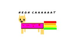 neon cat