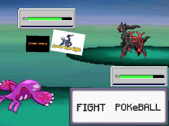 Pokémon Battle VS. Shadow Arceus 1 1 1 1