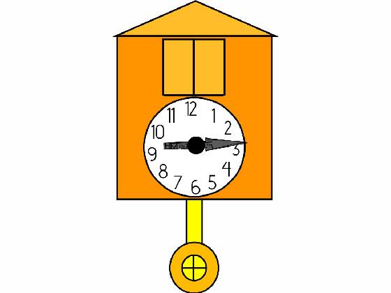 Orange Cuckoo clock