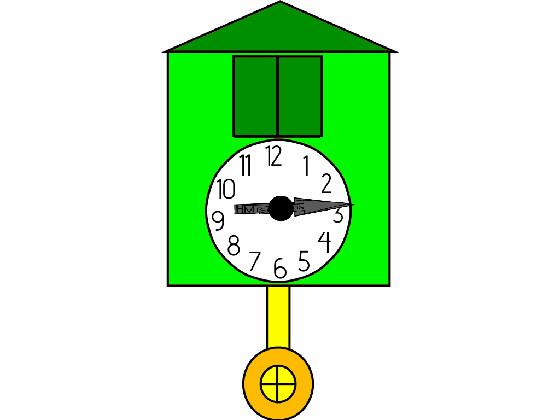 Green Cuckoo clock