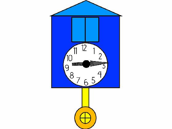 Blue Cuckoo clock