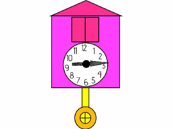 Pink Cuckoo clock