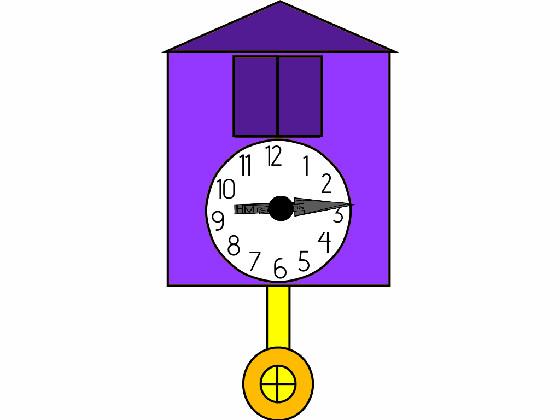 Purple Cuckoo clock