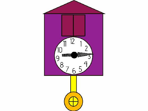 Violet Cuckoo clock