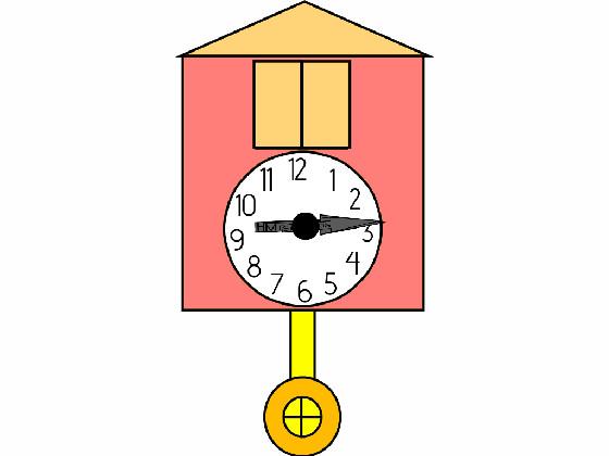 Peach Cuckoo clock