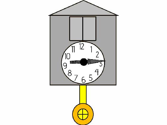 Light gray cuckoo clock