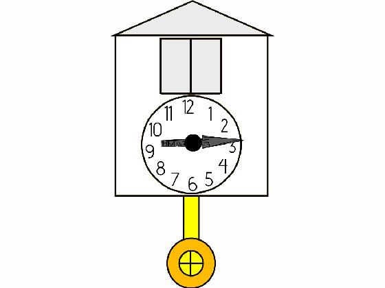 White Cuckoo clock