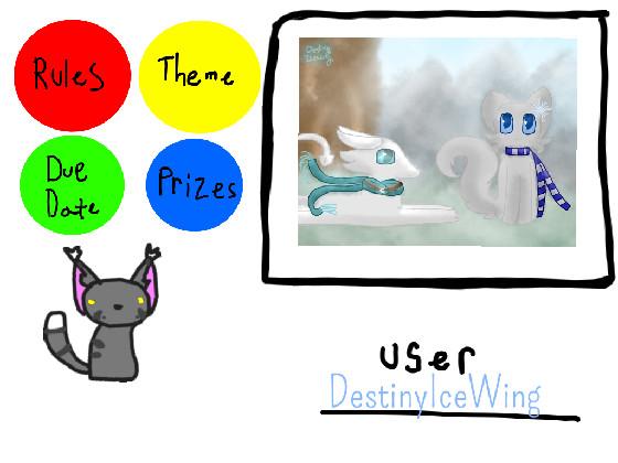 Art Contest 3.0 Entry!                                                Art Warrior Cat Cats Dragon WoF Wings of Fire Ice Winter Snow Mountains Chilling
