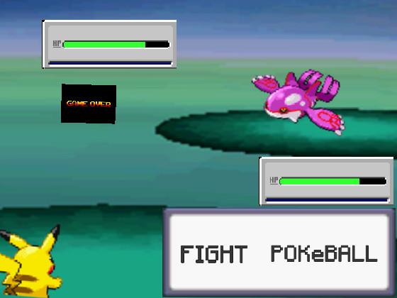 Pokémon Battle VS. kyogre