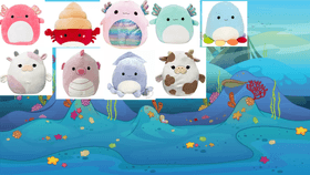 Squishmallows underwater