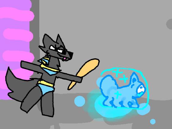 draw your oc chasing the dia pup 1