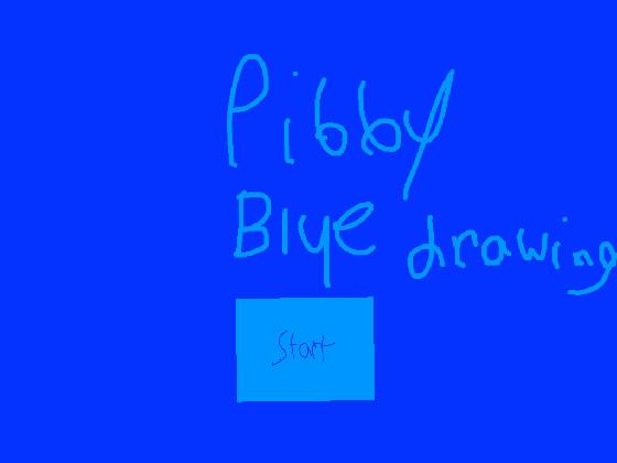 Pibby Blue Drawing