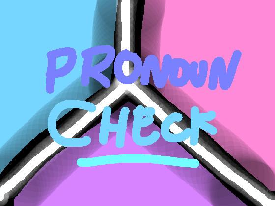 pronoun check