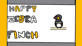 Happy Zebra Finch Animation