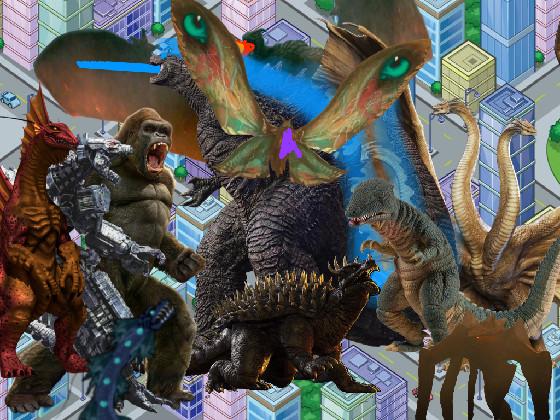 godzilla and friends