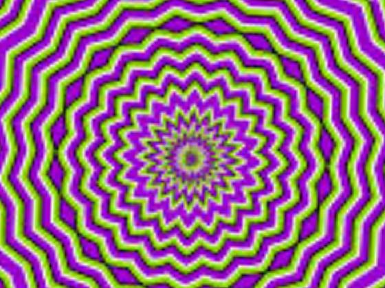 Spinning optical illusion