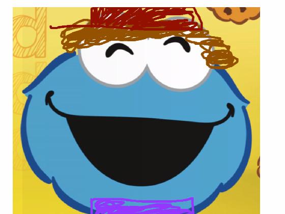 dustin as Cookie Monster 