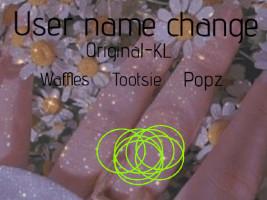 User name change