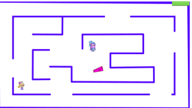 Pink cheese maze