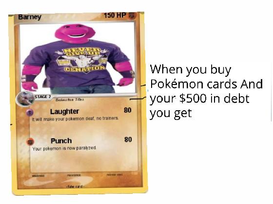 barney pokémon card 