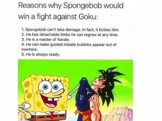 SPONGE BOB KILLED GOKU 1