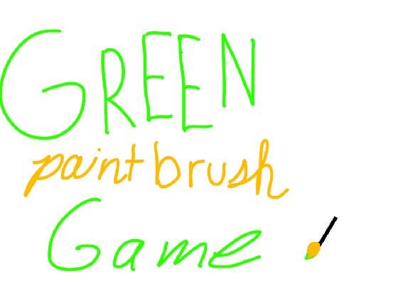 green paint brush game