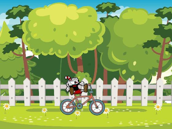 Cuphead Riding Bike Fast